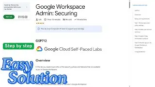 Google Workspace Admin: Securing | 