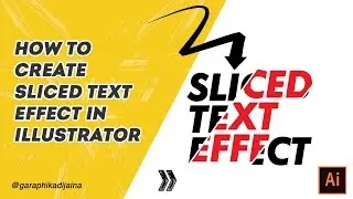 Illustrator Beginner Tutorial: How To Create Sliced Text Effect In Illustrator