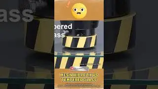 TEMPERED GLASS VS MESIN HIDROLIK #hydraulicpress #automobile #hydraulicpresschannel #experiment