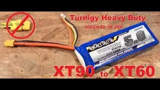 5000mAh 3S 60C - Turnigy Heavy Duty - XT90 to XT60