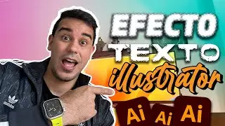 3 efectos para TEXTOS ARTÍSTICOS en ADOBE ILLUSTRATOR 😍👨🏻‍💻