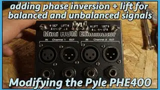 How To Phase Flip Unbalanced Signals: Pyle PHE400 Modification for Phase and Ground Lift Switch