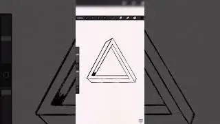 Triangle Optical Illusion #art #shorts  #drawing #tutorial
