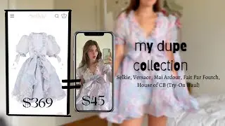 I bough viral pinterest dupes for cheap ~ dress try-on haul (Selkie, House of Cb, Versace, ect...)