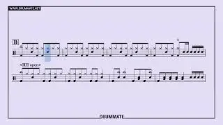 Naruto Shippuden Opening 3 (★★★☆☆) Drum Sheet Music