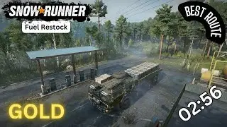 SnowRunner | Fuel Restock | Best Route | GOLD