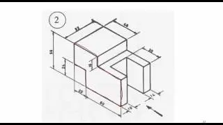 AutoCAD 2015 İzdüşüm ve Görünüşler Dersi 7-1 / Görünüş Çıkarma Örnek Uygulama