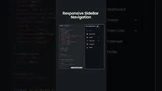👉 Create a Responsive Sidebar Navigation using HTML, CSS & JavaScript