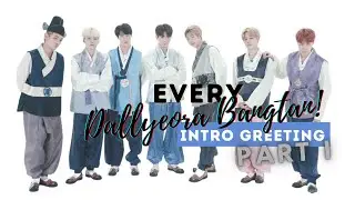 Every RUN BTS! Intro Greeting - PART 1