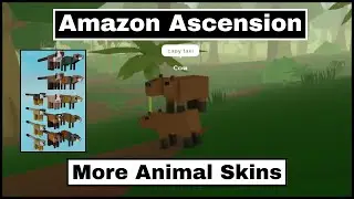 Roblox Amazon Ascension - Skin Update - Agouti, Capuchin, Squirrel Monkey