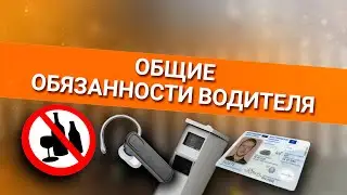 Онлайн уроки по теории вождения. Общие обязанности водителя