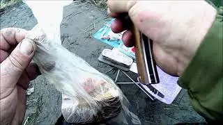 Ручей полный рыбы, никогда бы не подумал там ловить.