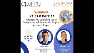 Webinar Optimu#4 : FDA 21 CFR Part 11