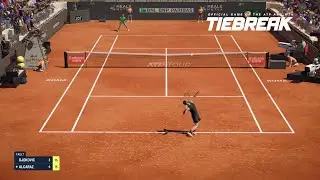 TIEBREAK - Novak Djokovic Vs Carlos Alcaraz I Rome Masters I Legendary AI (PS5)