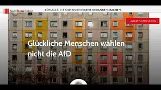 Glückliche Menschen wählen nicht die AfD