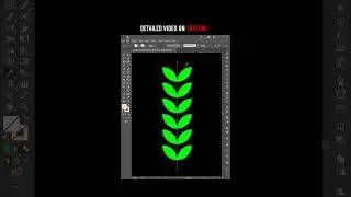 create Leaf brush in illustrator #brush #illustrator