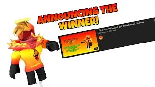 ANNOUNCING THE 25$ ROBUX GIFTCARD GIVEAWAY WINNER!