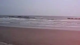Biking along the beach