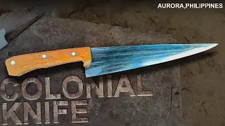 Paggawa ng Colonial Knife ng Dinalungan Aurora Philippines