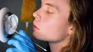 ASMR DEEP EAR CLEANING EXAM & UP CLOSE WHISPERING (doctor roleplay, ear to ear, 3dio)