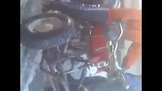 самодельный агрегат,двс от урала...