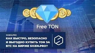 Как быстро, безопасно и выгодно купить TON за BTC на бирже SIGEN.pro?