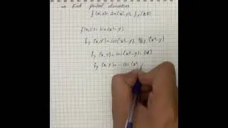 Compute the given partial derivatives.f(x,y)=\sin(x^{2}-y) | Plainmath