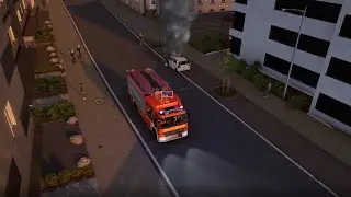 Notruf 112 [8]  PKW-Brand im Wohngebiet | Notruf 112 - Die Feuerwehr Simulation 2