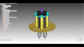 multi spindle drilling machine in Solidedge
