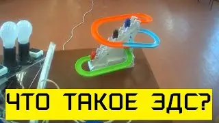Демонстрация ЭДС. Электромагнетизм.  Физика.