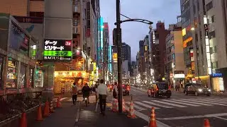【4K】Walk around Tokyo Roppongi at evening