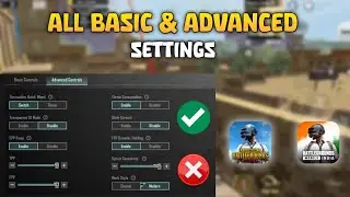All Basic & Advanced Settings/Controls | Ultimate game Guide | BGMI / PUBG MOBILE