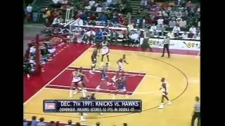 Hawks v Knicks RS 91 92 Dominique Wilkins 52pts