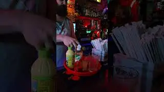 Sean making a Ranch Fire at Snappy's Small Bar