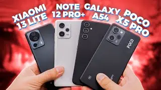 QUAL O MELHOR? GALAXY A54 vs XIAOMI 13 LITE vs POCO X5 PRO vs REDMI NOTE 12 PRO PLUS - Comparativo