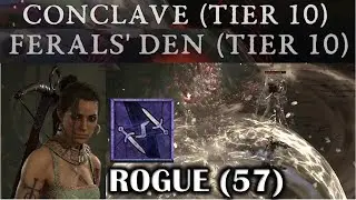 DIABLO 4 - CONCLAVE & FERALS' DEN NIGHTMARE DUNGEONS TIER 10 - ROGUE TWISTING BLADES BUILD (57) SOLO