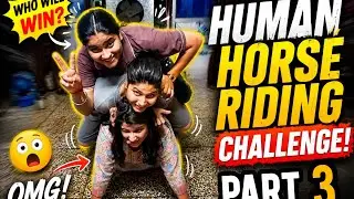 Human horse riding challenge part 3 ☠️😲
