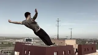 ЧЕЧЕНЕЦ ДЕЛАЕТ НЕВЕРОЯТНЫЕ ТРЮКИ НА КРЫШЕ