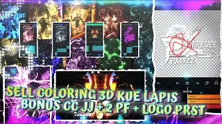 SELL COLORING PACK 3D KUE LAPIS BONUS + NAME PROJECT LOGO + 2 PF + COLORING JJ DIBAWAH 5MB💸🎟️