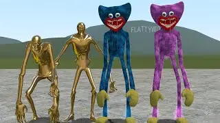 GOLD SCP-096 VS HUGGY WUGGY!! Garrys Mod Sandbox