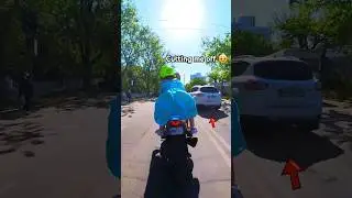 When saw a motorcycle with a girl in a DRESS 😂 