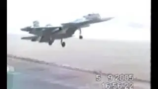 Sukhoi Su-33 drowned after a failed landing on an Admiral Kuznetsov aircraft carrier (2005)