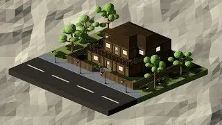 Blender Timelapse | isometric and Modular Assets | Scene # 12