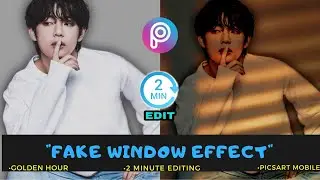 Fake window effect|Golden hour|2 minute Editing|Picsart Mobile
