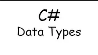 C# Tutorial 002 - Data Types