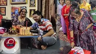 MOM CUT 4 CAKES ON HER BIRTHDAY 🎂🎉