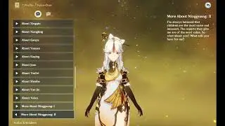 Ningguang voice-over: More About Ningguang: II  (Genshin Impact eng)