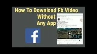 How to download fb vedio
