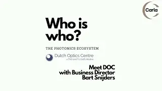 Dutch Optics Center  - The photonics ecosystem - CARLA Hub