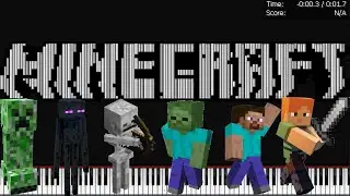 Minecraft - MIDI Art (With mobs!)